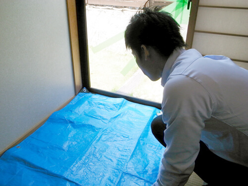 ガラス交換工事の流れ